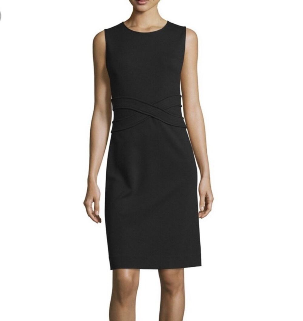 Diane Von Furstenberg Evita Black Sleeveless Dress Size 6 NWT